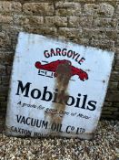 A Gargoyle Mobiloils rectangular enamel sign, 39 x 46 1/2".