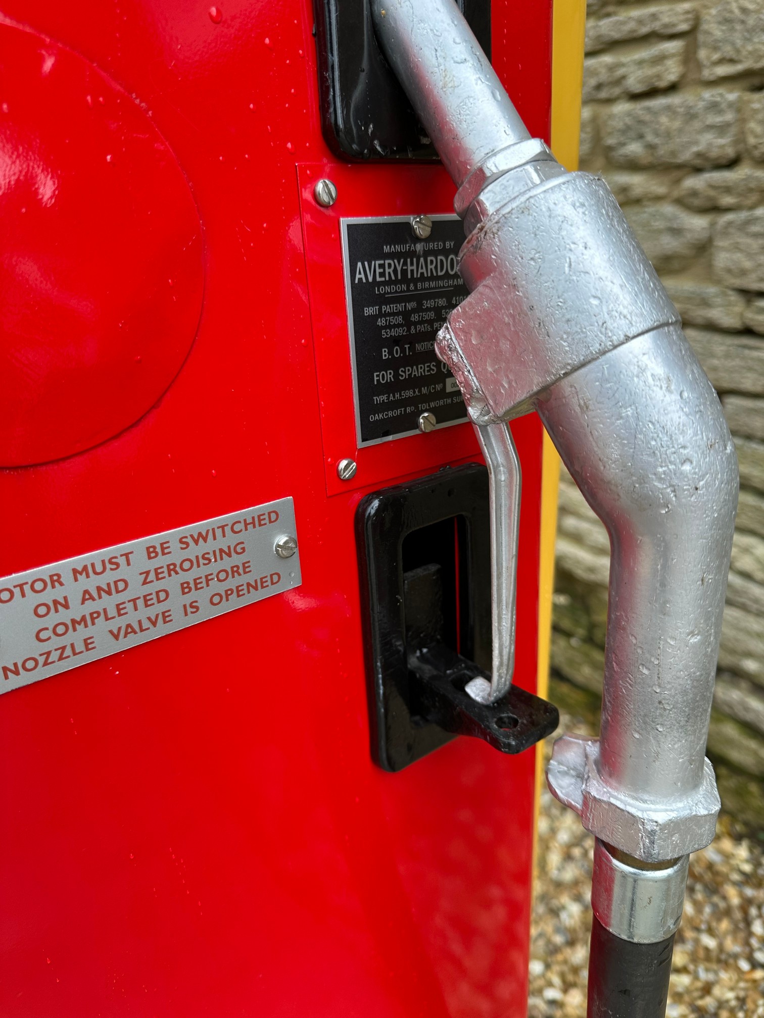 An Avery Hardoll electric petrol pump restored with reproduction glass petrol pump globe. - Image 3 of 4
