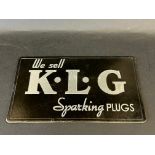 A KLG Sparking Plugs showcard believed new old stock, 10 x 6".