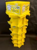 A Michelin branded multi-tiered I-Spy book stand, 39" h.