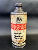 A Slipgraph Assembly and Running-in Compound cylindrical quart oil can.