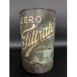 A Filtrate Zero 'Officially Approved by the Ford Motor Co.' five gallon drum.