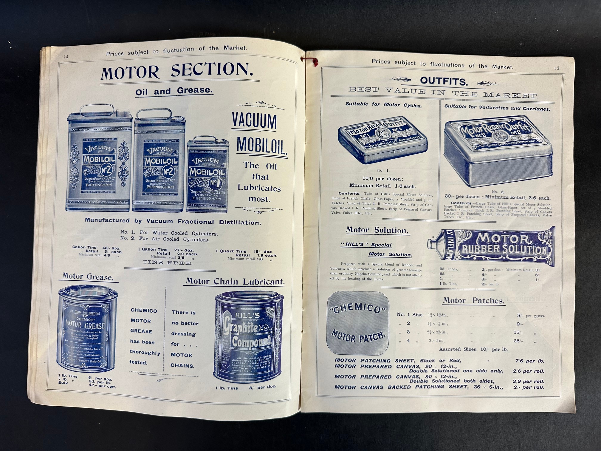 A rare 1903 price list for The County Chemical Company Limited (Chemico), Cycle Trade Department, - Image 7 of 9