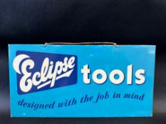 A rectangular tin fronted showcard advertising Eclipse tools, 15 3/4 x 8".