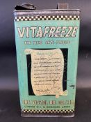 A Vigzol Vitafreeze gallon can.