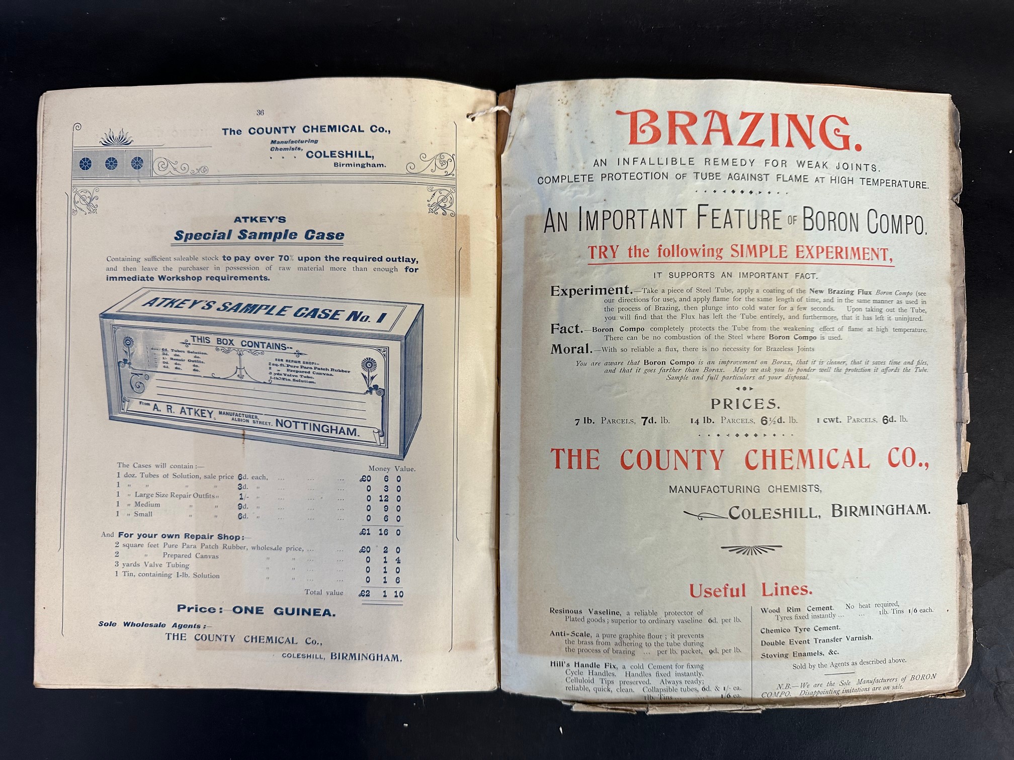 A rare 1898 revised price list for The County Chemical Co Cycle Season, fully illustrated throughout - Image 9 of 9
