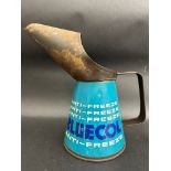 A Bluecol Anti-Freeze quart measure, dated 1964.