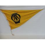 An AA pennant flag, 54 x 36".