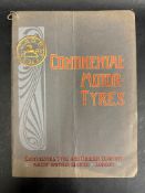A Continental Motor Tyres price list no. 13, 1st November 1906, plus a slim brochure for Improved