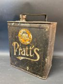 A Pratts two gallon petrol can by Valor dated April 1934, with 'Drive with Ethyl' decal and Pratts