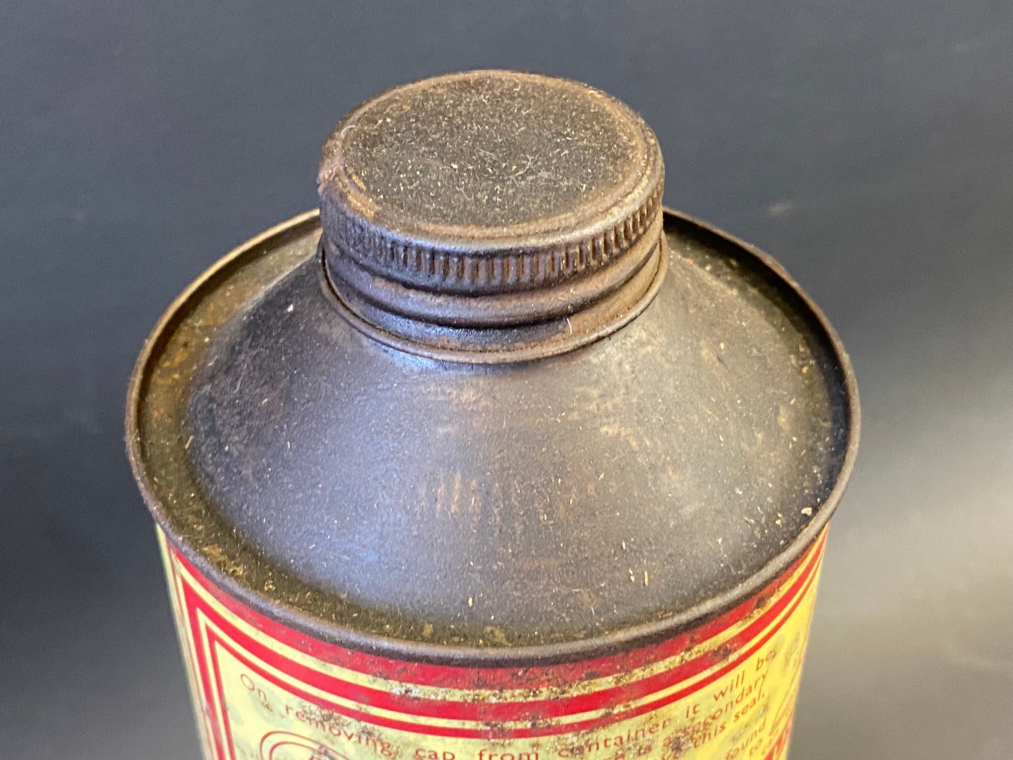 A BSM Oil quart cylindrical oil can. - Image 3 of 4