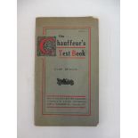 A 'Chauffeur's Text Book' produced by The Ocean Accident and Guarantee Corporation, 1908/09.