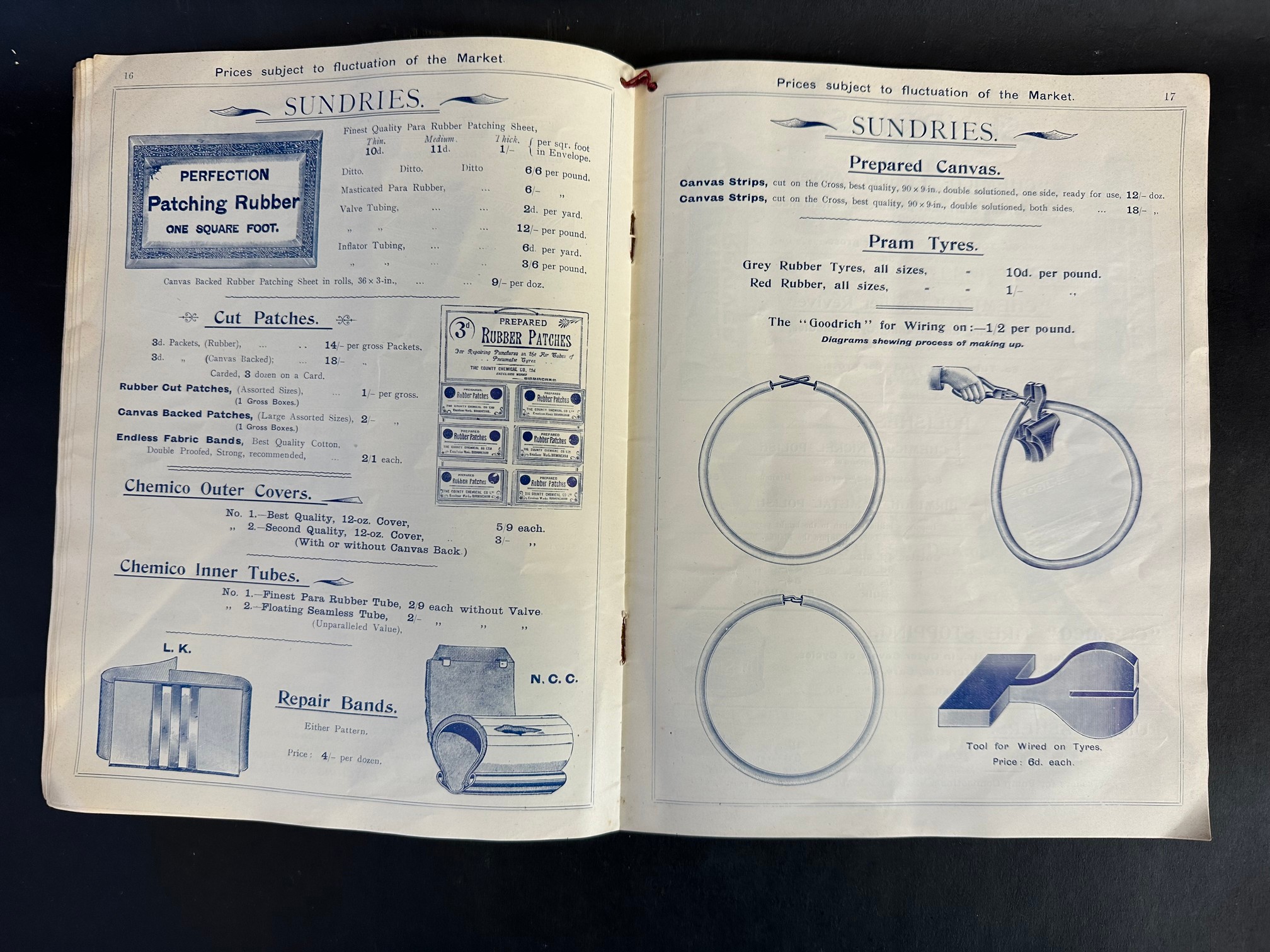 A rare 1903 price list for The County Chemical Company Limited (Chemico), Cycle Trade Department, - Image 8 of 9