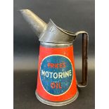 A Price's Motorine Oil quart measure, dated 1932.