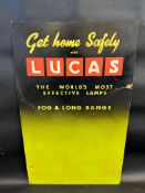 A Lucas hardboard advertising showcard, 19 3/4 x 32".