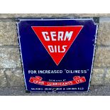 A Germ Oils enamel sign in excellent condition with superb gloss, 16 x 19".