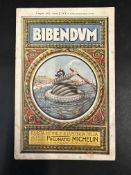 A rare Michelin publication titled 'Bibendum', dated 1922, beautifully illustrated throughout.