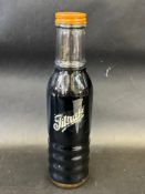 A Filtrate glass oil bottle, plain cap.