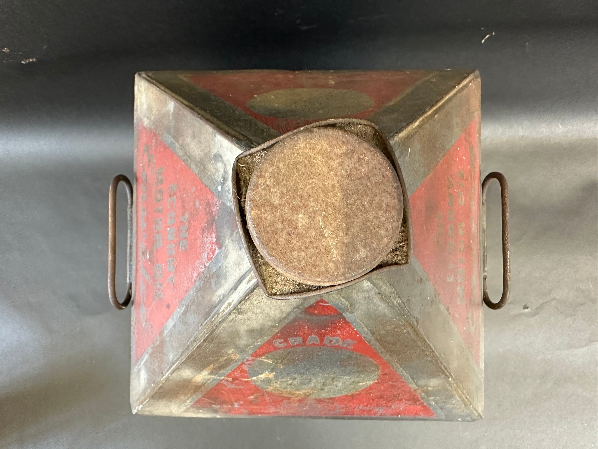 A Wellsaline 'Emwelco' Motor Oil five gallon pyramid can. - Image 5 of 6