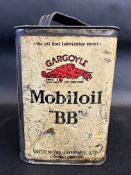 A Gargoyle Mobiloil 'BB' grade square can.