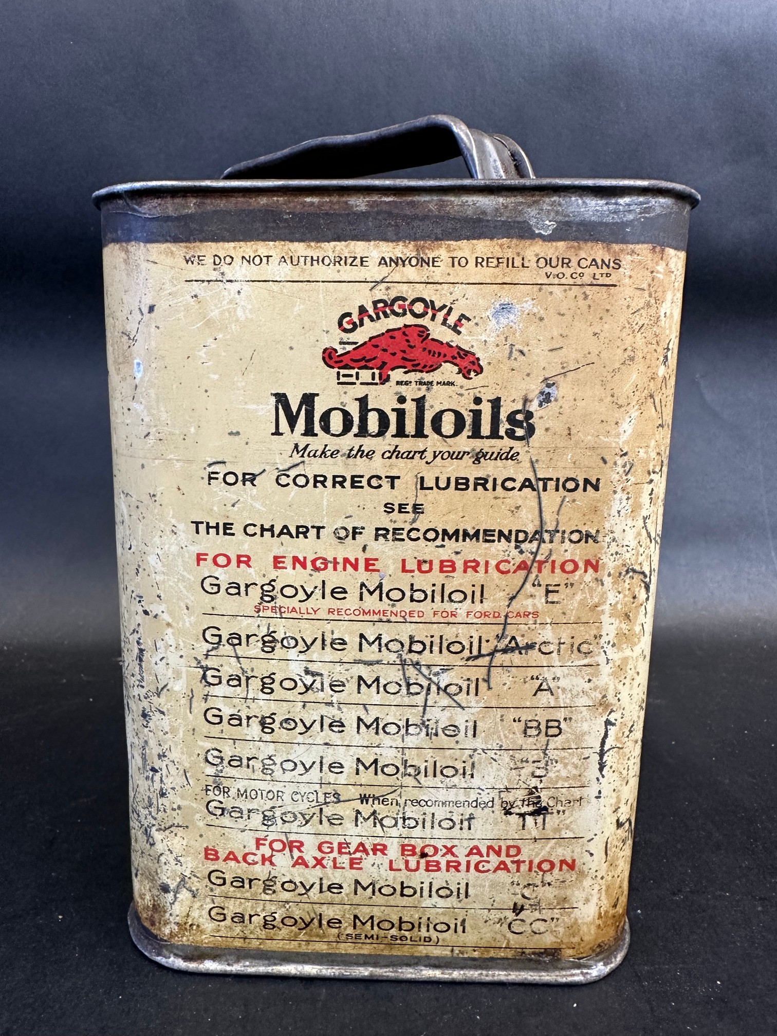 A Gargoyle Mobiloil 'BB' grade square can. - Image 4 of 6