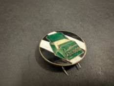 A Duckham's Adcoids enamel lapel badge by Marples & Beasley.