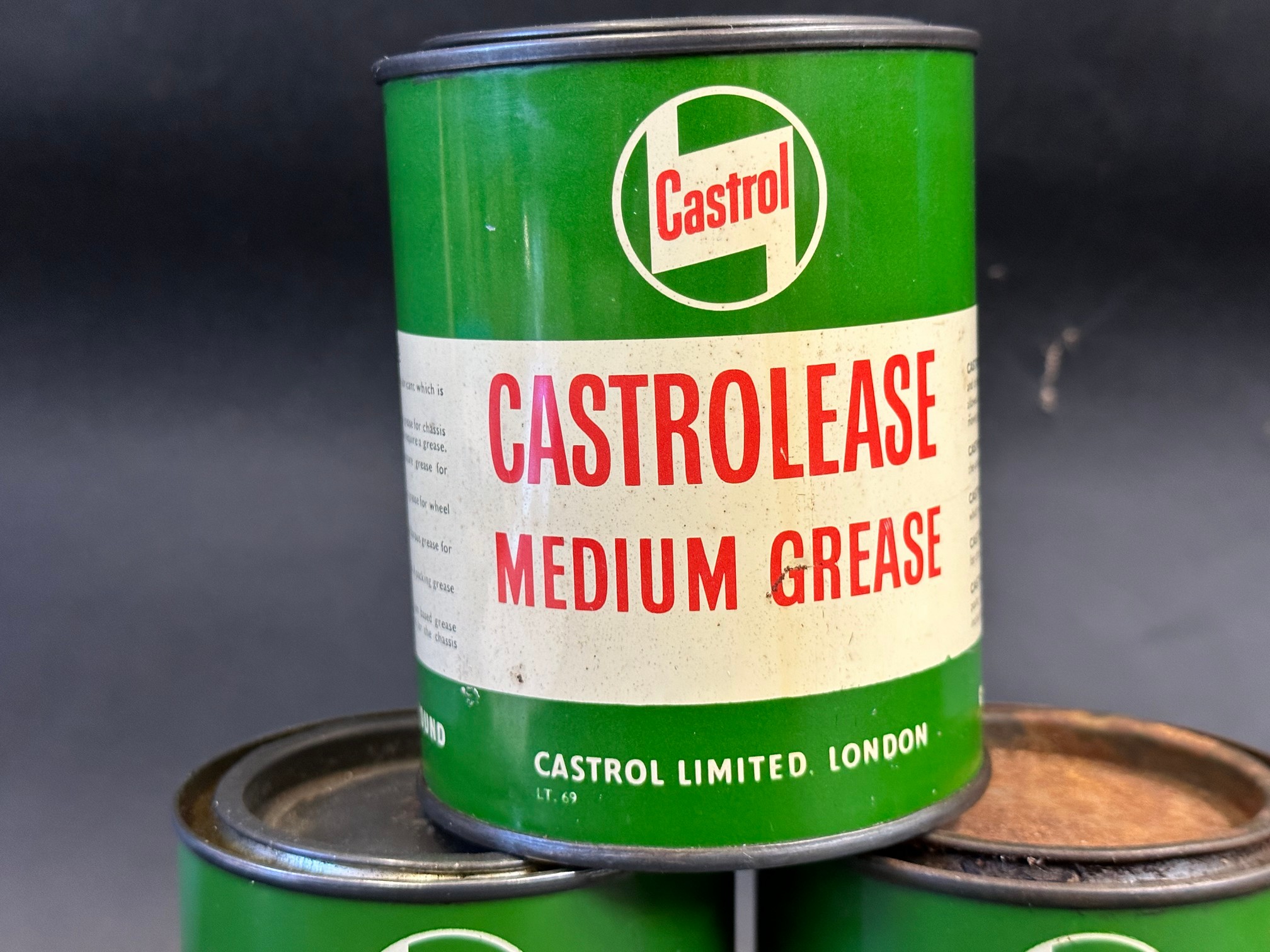 Three Castrolease grease tins. - Image 3 of 4