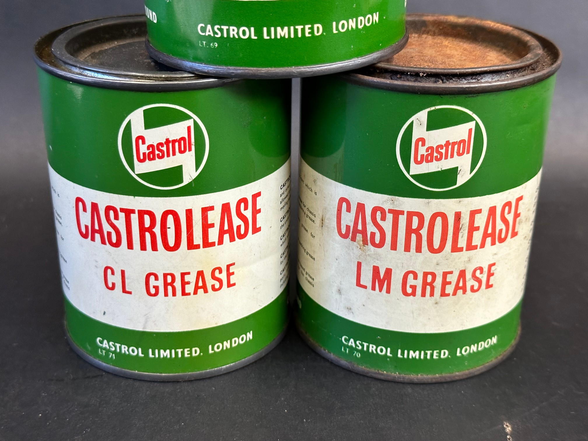 Three Castrolease grease tins. - Image 2 of 4