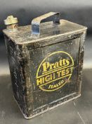 A Pratts High Testr Sealed two gallon petrol can by Valor, dated August 1930, brass Pratts cap.