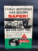 An Avon Safety Tyres pictorial showcard, circa 1960s, 19 1/2 x 29 1/2".