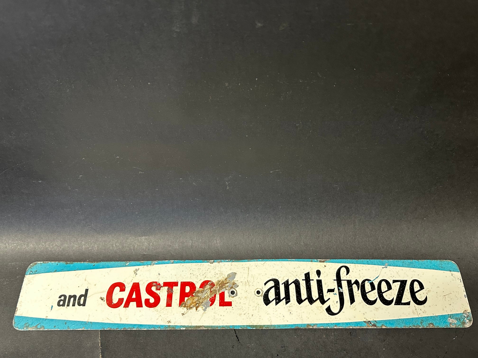 A Castrol anti-freeze double sided pediment sign. - Image 4 of 5