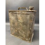 A Shell 'L' two gallon petrol can (possibly Indian), with inch cap.