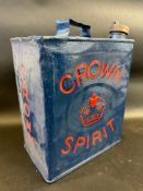 A Crown Spirit two gallon petrol can, plain cap.