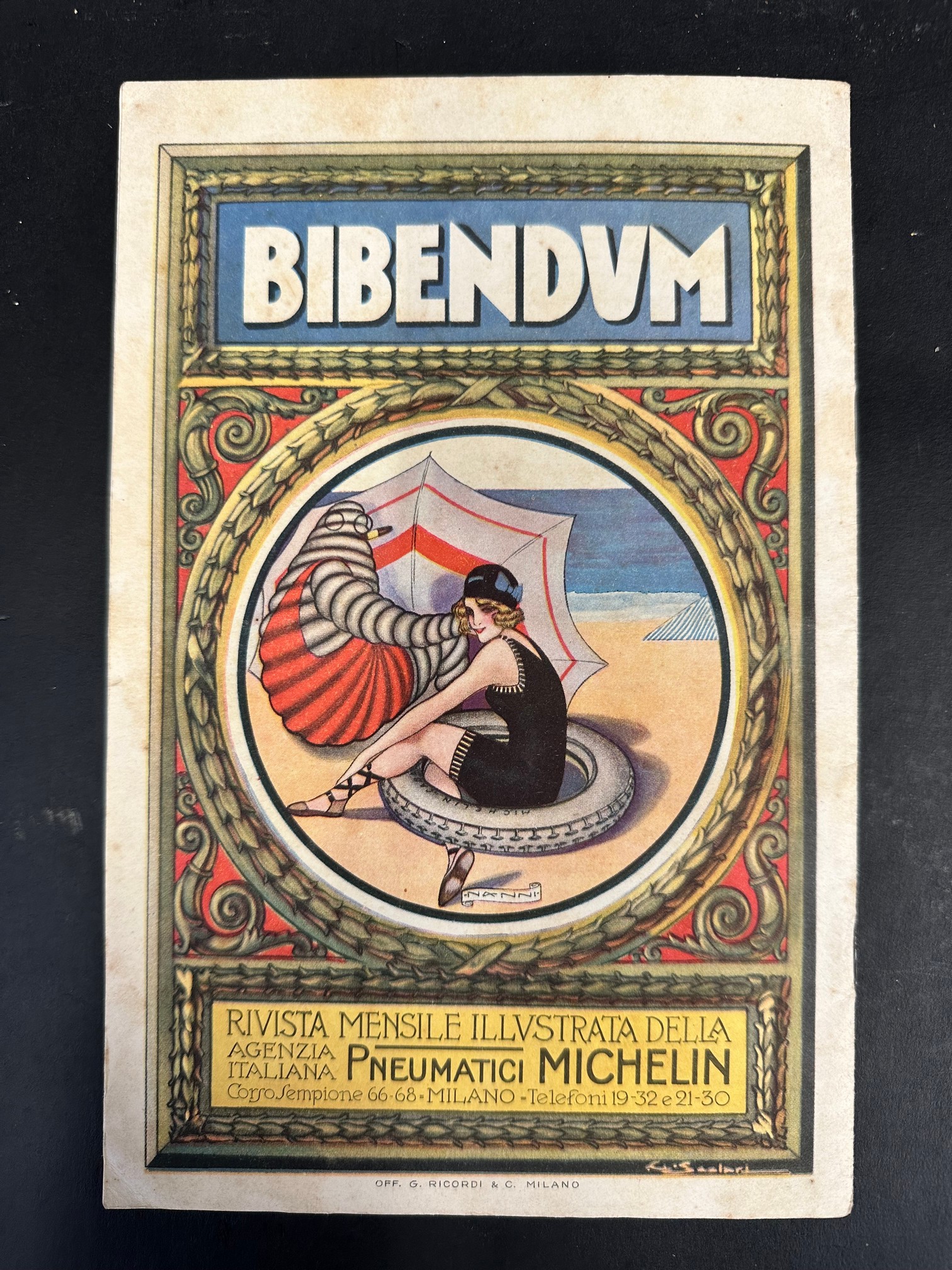 A rare Michelin publication titled 'Bibendum', dated 1922, beautifully illustrated throughout. - Image 10 of 10