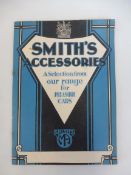 A Smith's Accessories sales brochure featuring a wide range of their products including mascots,