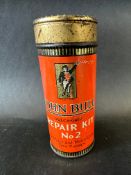 A John Bull Vulca-Grip Repair Kit No.2 cylindrical tin in good condition.
