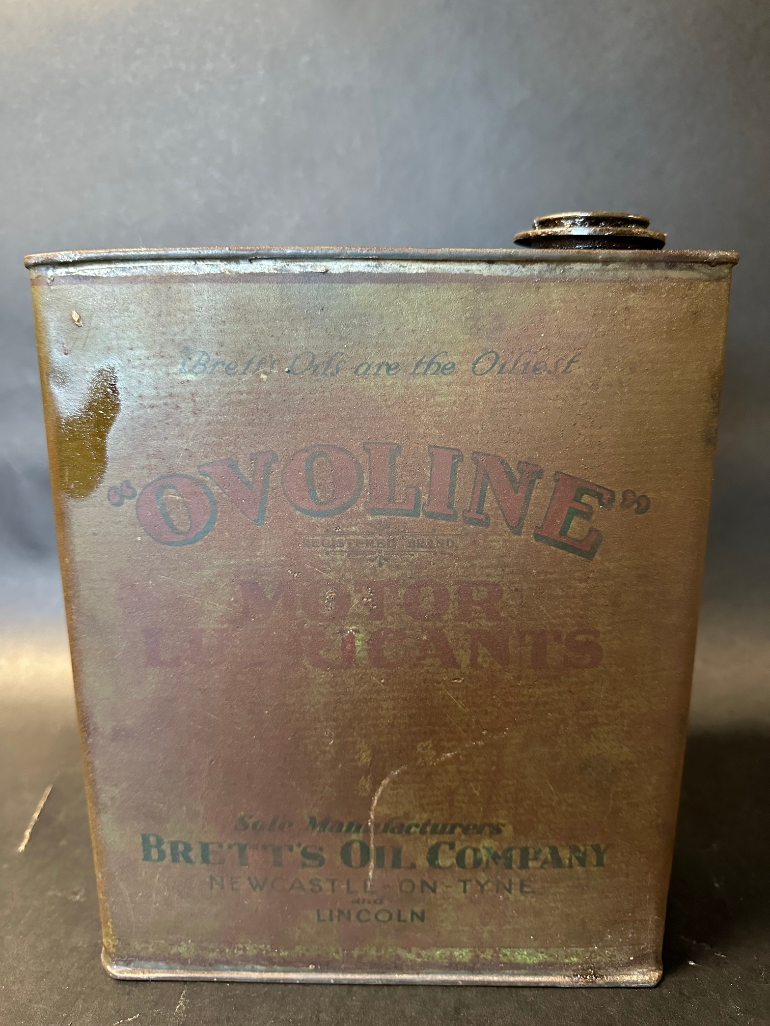 A rare Ovoline Motor Lubricants gallon can. - Image 3 of 6