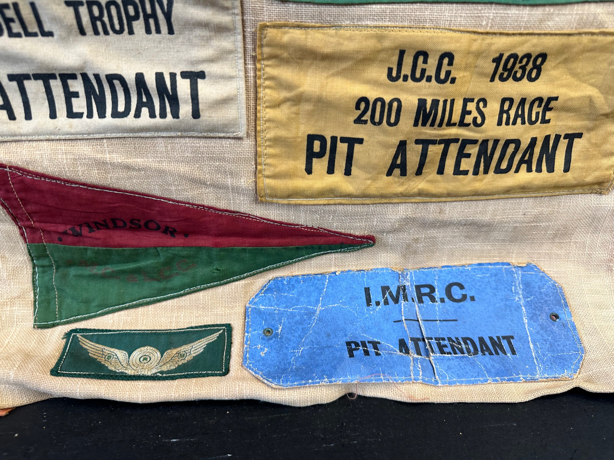 A motor racer's collection of arm bands and competitor passes from the 1930s to include B.R.D.C. - Image 5 of 6