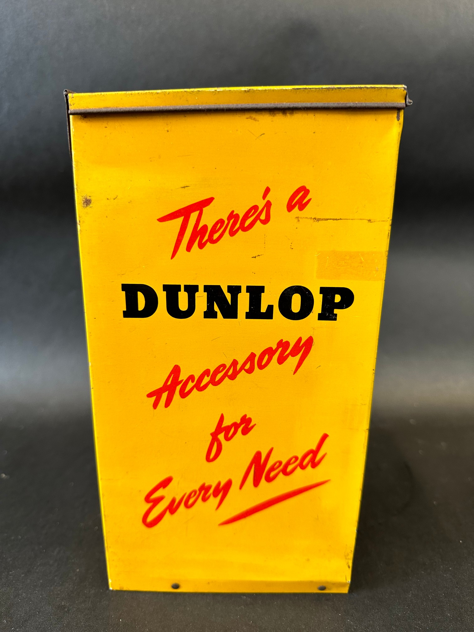 A Dunlop 'Silent Salesman' wall mounted tin cabinet dispensing cycle repair outfit tins. - Image 3 of 8