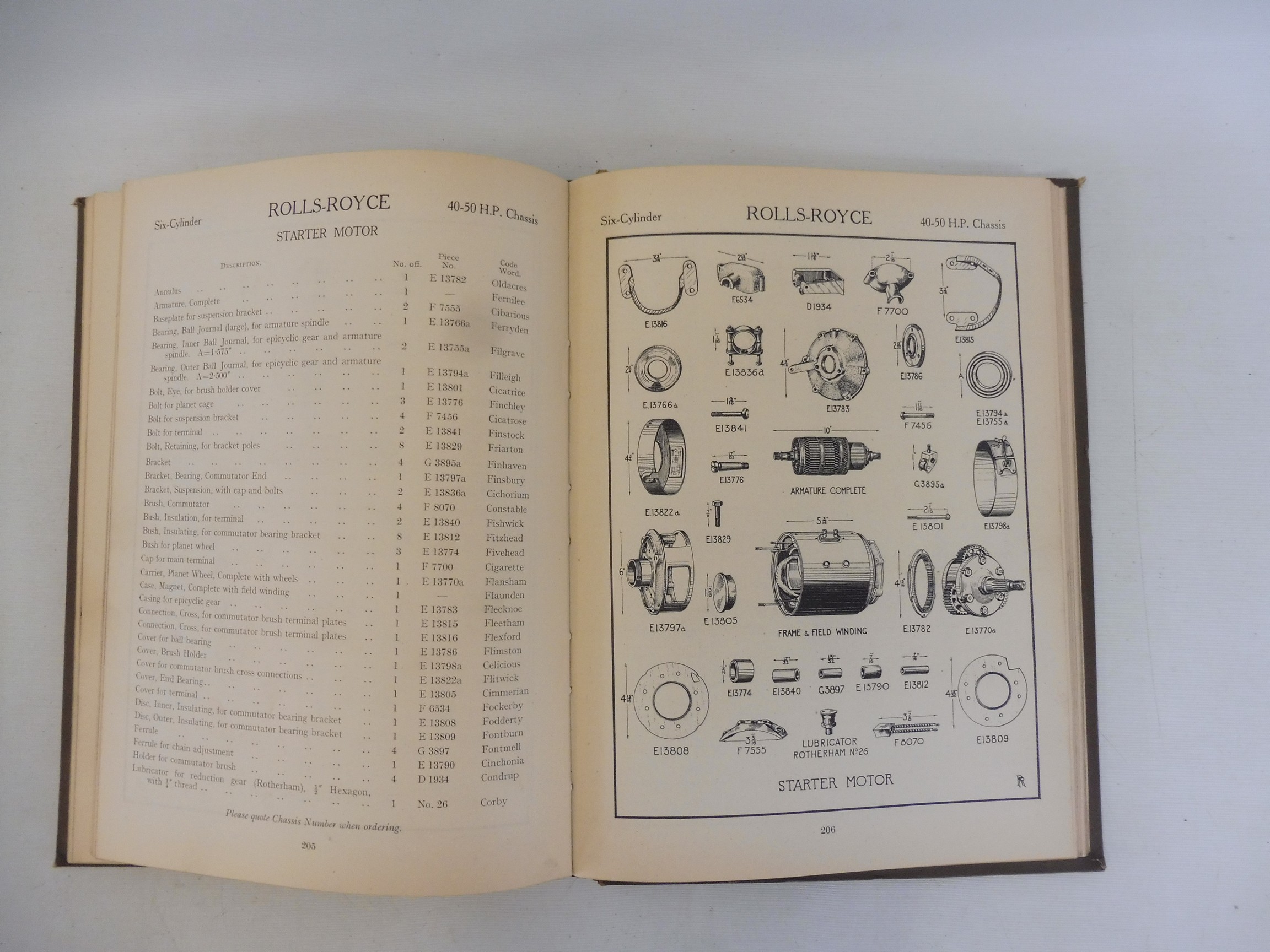 A Rolls-Royce Catalogue of Parts 40-50 HP Chassis (New Phantom) October 1926. - Image 3 of 5