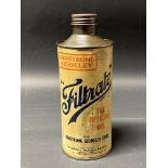 A Filtrate for Armstrong Siddeley cylindrical quart can.