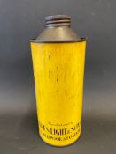 A James Light & Son cylindrical quart can.