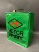 A B.O.C (Burma Oil Company) Motor Spirit two gallon petrol can, dated December 1949 with small cap.