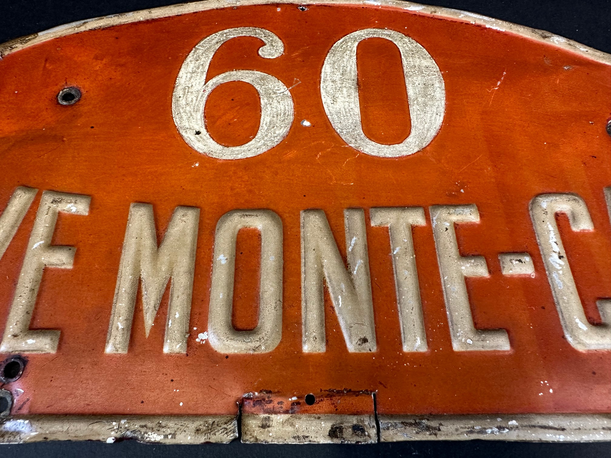 A rare 1951 Monte Carlo Rally plaque, no.60, by repute driven by Adolf Brudes, co-driver Helmut - Image 3 of 6