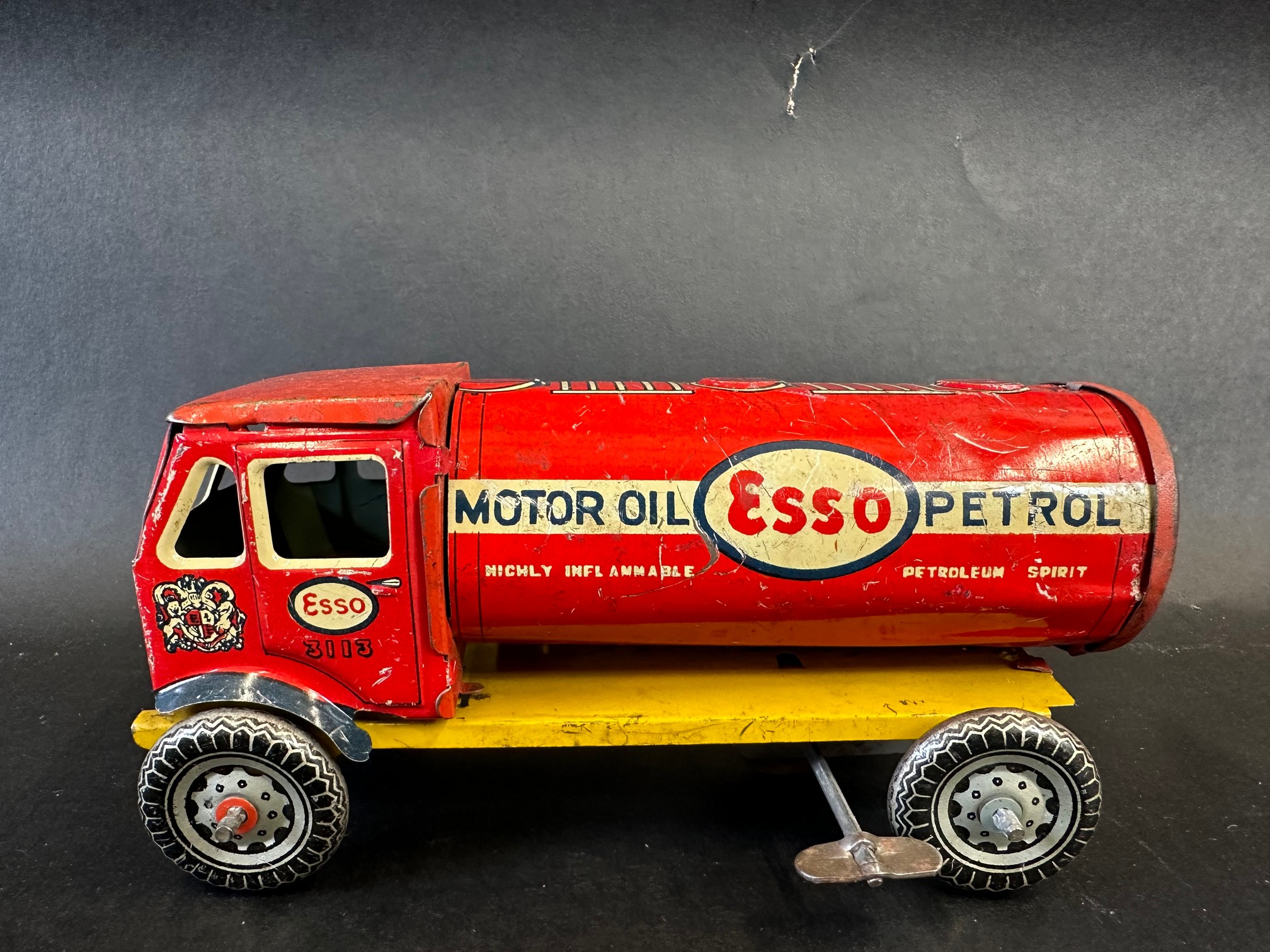 A Mettoy clockwork tinplate model of an Esso petrol tanker. - Image 2 of 5