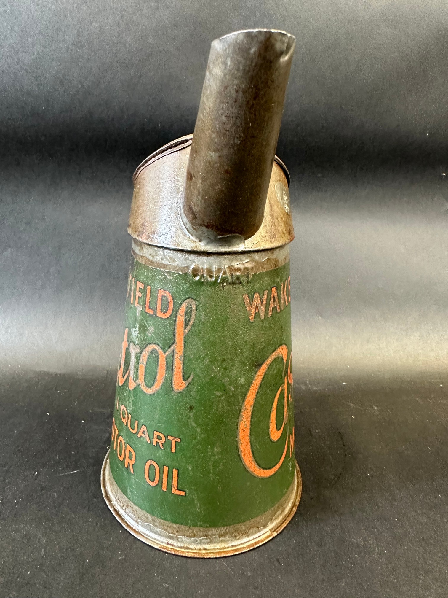 A Wakefield Castrol Motor Oil quart measure, dated 1930. - Image 2 of 5