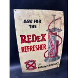 A Redex Refresher pictorial tin advertising sign, 17 1/4 x 25".