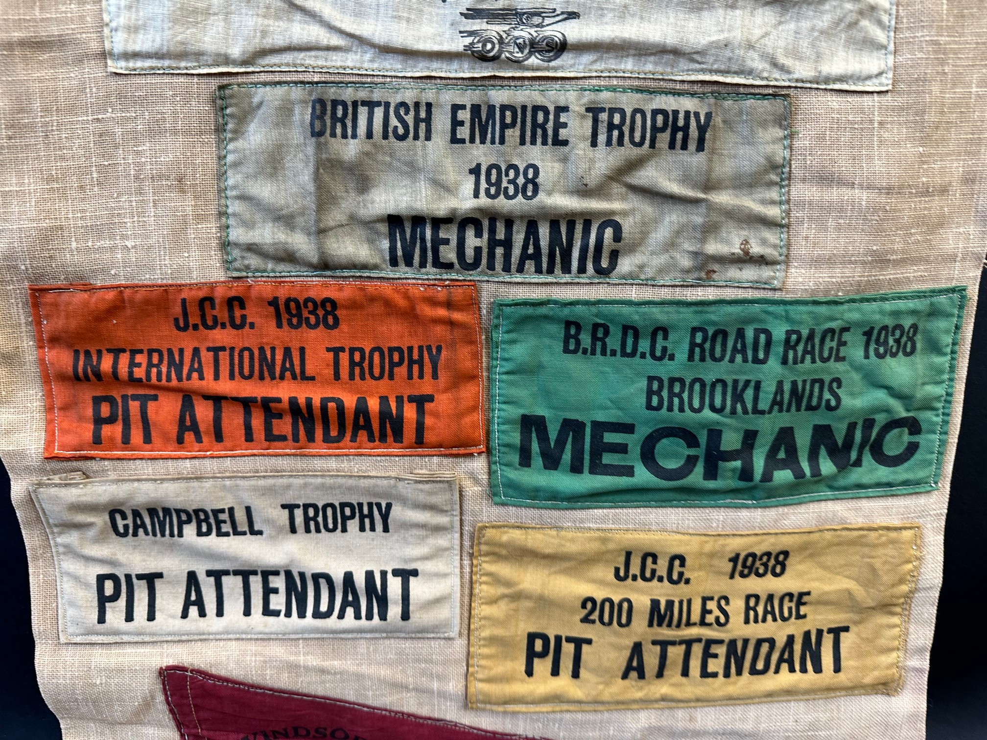 A motor racer's collection of arm bands and competitor passes from the 1930s to include B.R.D.C. - Image 4 of 6