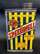 A Speedwell Motor Oil 'SE' grade quart can in excellent condition.