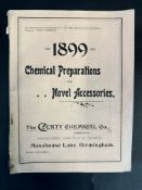 A rare 1899 brochure for Chemical Preparations and Novel Accessories, The County Chemical Co